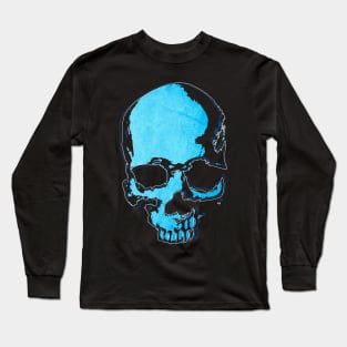 Blue skull Long Sleeve T-Shirt